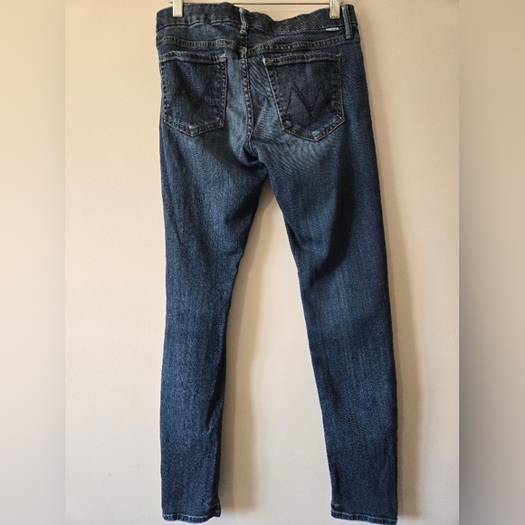 MOTHER " The Looker"  Blue Distressed Denim Jeans. Size 28 - Picture 6 of 15